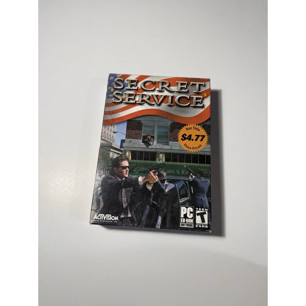 Secret Service Pc Cd-Rom Video Game T-Teen 2001 CIB Rare Vintage Windows Big Box